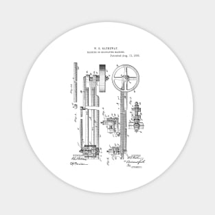 Marking or graduating machine Vintage Patent Hand Drawing Magnet